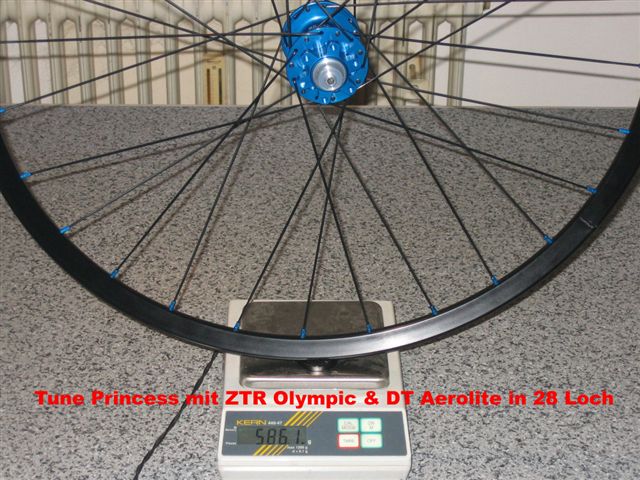 Tune Princess - NoTubes ZTR Olympic -  DT Aero Light - 28 Loch