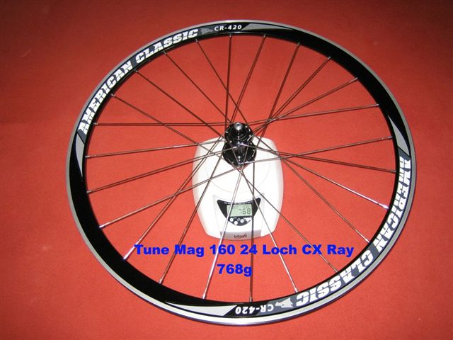 AC 420 - Tune Mag 160 - Sapim CX Ray  24L.