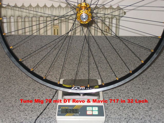 Tune Mig 70 - DT Revo - Mavic 717 - 32 Loch