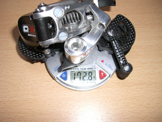 SRAM X0 mit Carbonschaltrollen